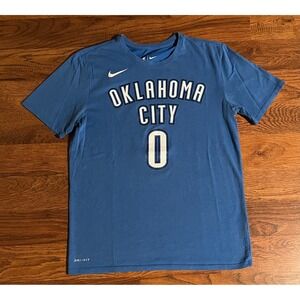 Nike Oklahoma City Thunder Russell Westbrook 0 NBA Dri-FIT T-Shirt Mens Medium